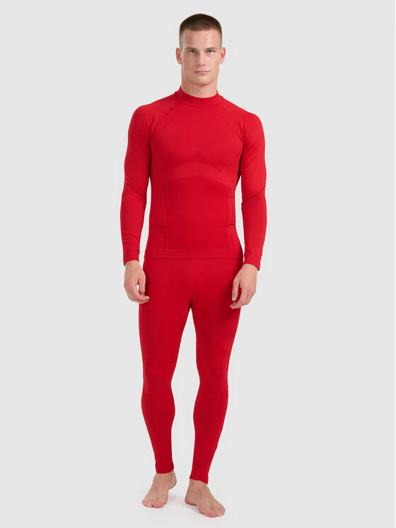 4F 4F Bielizna termoaktywna górna SKI PERFORMANCE Czerwony ciemny