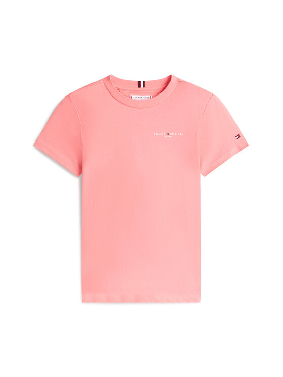 Tommy Hilfiger Tommy Hilfiger Tricou KS0KS00661 Roz deschis Regular Fit