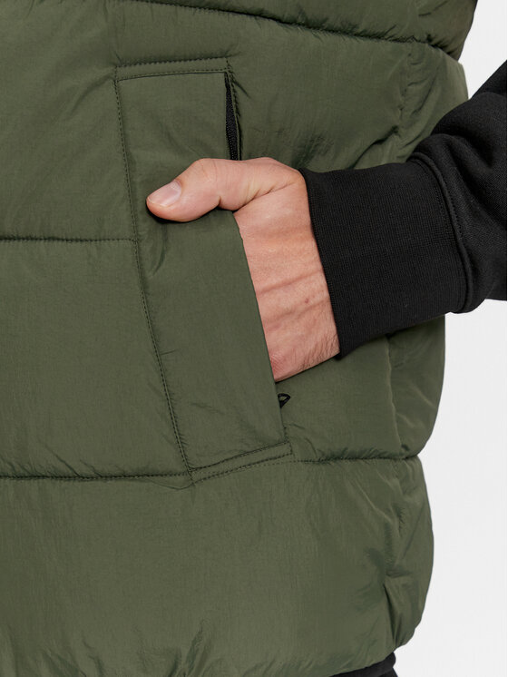 Calvin Klein Calvin Klein Vestă Crinkle K10K110334 Verde Regular Fit