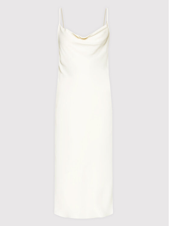 Simple Simple Vestito da giorno SUD021 Beige Regular Fit