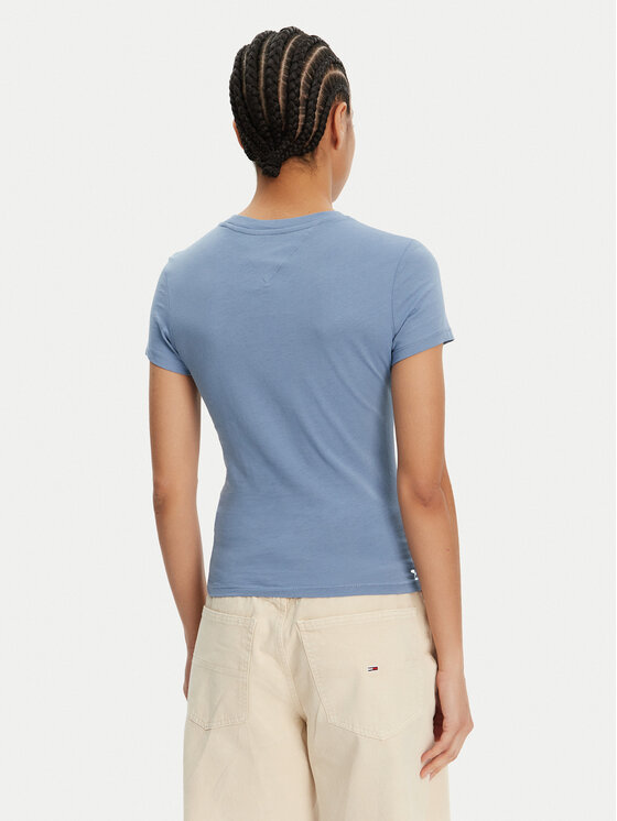 Tommy Jeans Tommy Jeans Tričko Tonal Linear DW0DW20315 Modrá Slim Fit