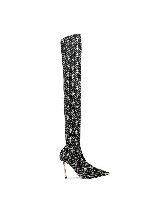 Cizme lungi muschetar Elisabetta Franchi SA-33L-36E2 Negru
