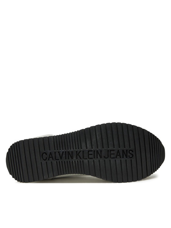 Calvin Klein Jeans Calvin Klein Jeans Laisvalaikio batai Retro Runner Iconic Snk YM0YM01119 Balta