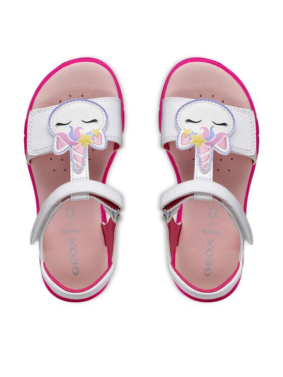 Geox Geox Sandály J Sandal Joyfoot Gir J65P1C 000HH C1441 D Bílá