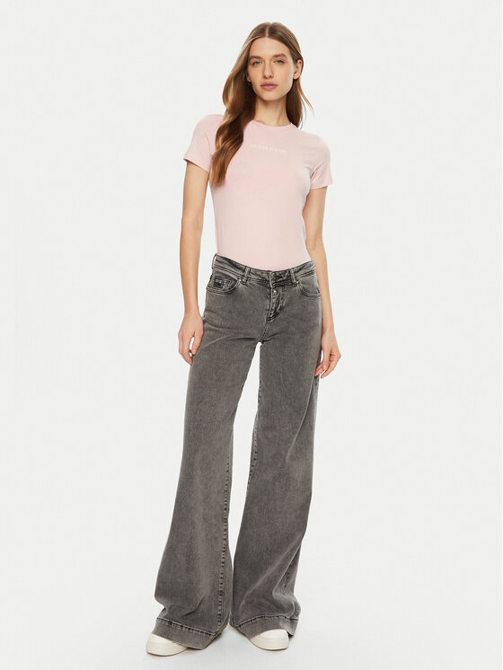 Guess Jeans Guess Jeans Тишърт W4YI01 J1314 Розов Regular Fit