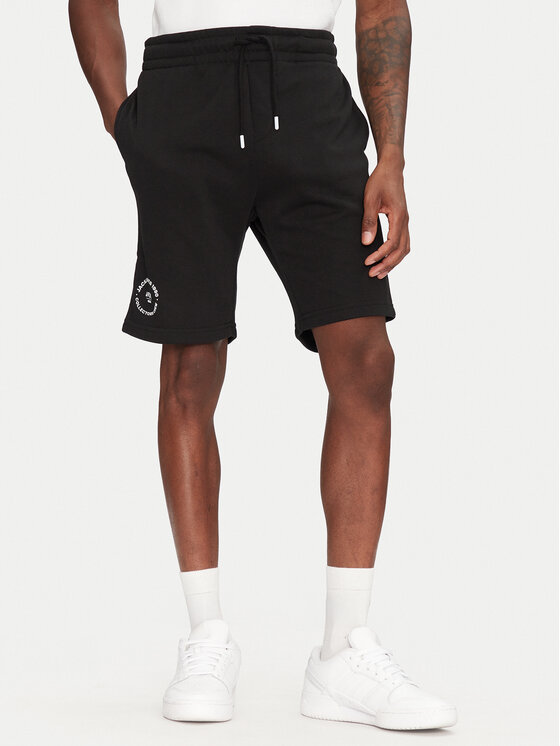 Jack&Jones Športové kraťasy Gordon 12268446 Čierna Regular Fit