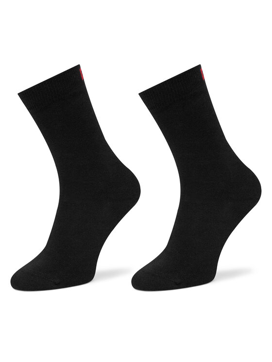 Set de 2 perechi de șosete lungi de damă HUGO 50502046 Negru