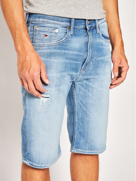 Tommy Jeans Džinsiniai šortai Rey DM0DM08041 Mėlyna Relaxed Fit • Modivo.lt
