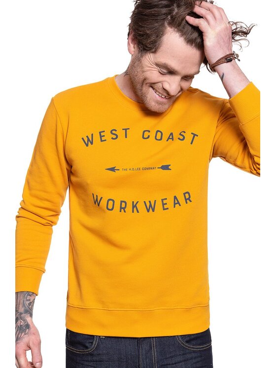 Lee Lee Felpa WORKWEAR SWS Giallo Regular Fit