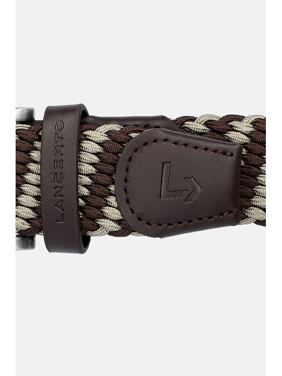 Lancerto Lancerto Pasek Męski Pleat PS090124000025 Brązowy