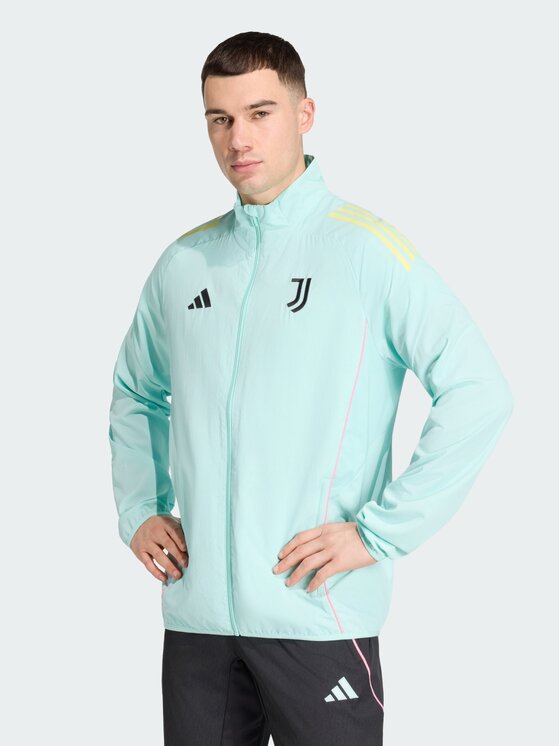 adidas adidas Kurtka wielofunkcyjna Juventus Turkusowy Slim Fit