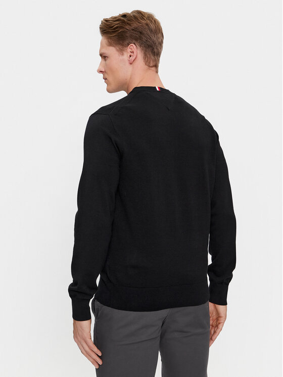 Tommy Hilfiger Tommy Hilfiger Πουλόβερ MW0MW30955 Μαύρο Regular Fit