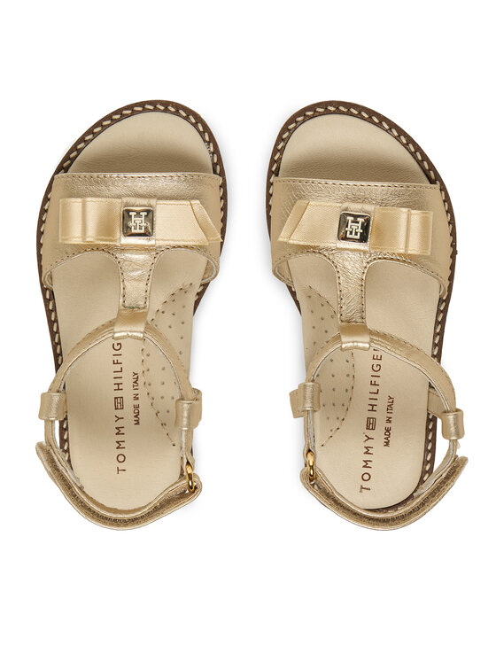 Tommy Hilfiger Tommy Hilfiger Sandály Sandalo T1A2-33940-0220 S Zlatá