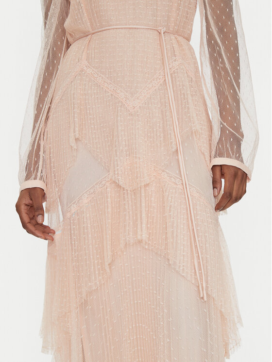 TWINSET TWINSET Nyári ruha 251TP2510 Rózsaszín Regular Fit