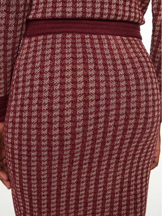 Fracomina Fracomina Fustă tip creion FS24WG4004K536F8 Vișiniu Slim Fit