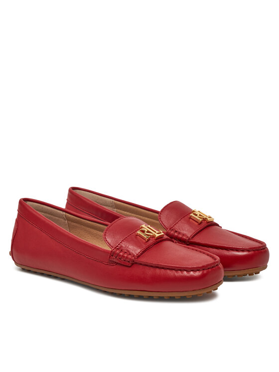 LAUREN RALPH LAUREN LAUREN RALPH LAUREN Mokasyny Barnsbury 802852847021 Czerwony