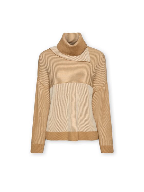 Elena Mirò Elena Mirò Sweter M055Z000817N0A1 Kremowy Over Fit