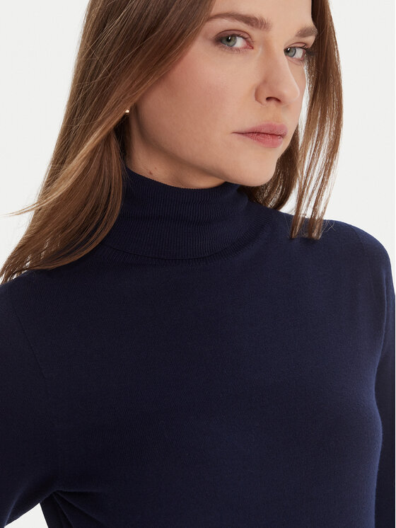 Kontatto Kontatto Rollkragenpullover 3M0824C Dunkelblau Regular Fit