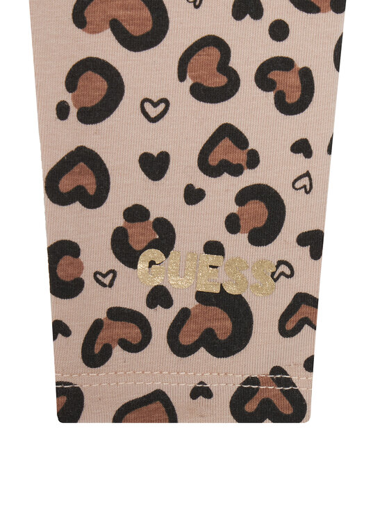 Guess Guess Komplet bluzka i legginsy A5BG02 J1314 Czerwony Regular Fit
