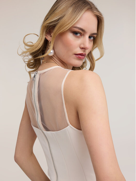 Motivi Motivi Top D023Q000529N002 Crema Slim Fit