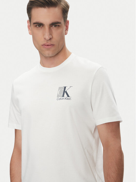 Calvin Klein Calvin Klein T-Shirt LV04RC853G Biały Regular Fit