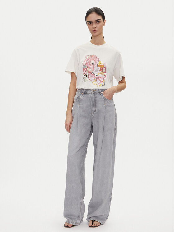 HUGO HUGO Футболка Vintage Tee_15 50539107 Écru Regular Fit