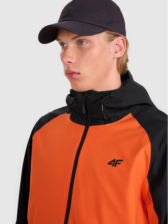 4F 4F Kurtka przejściowa MIDSHOP TEXTILE Pomarańczowy Regular Fit