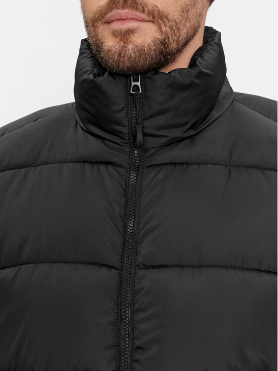 Brave Soul Brave Soul Télikabát MJK-DAVISLONGBLK Fekete Regular Fit