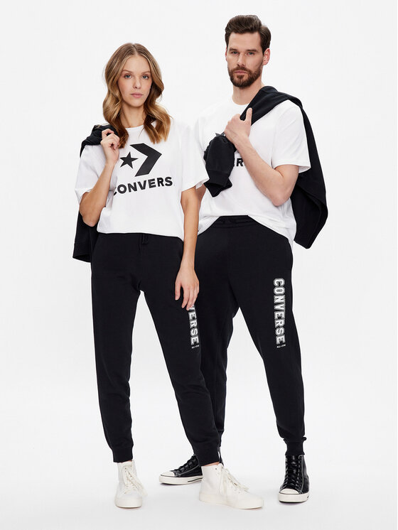 Converse Converse T-Shirt Unisex Chuck Patch 10025458-A03 Λευκό Standard Fit