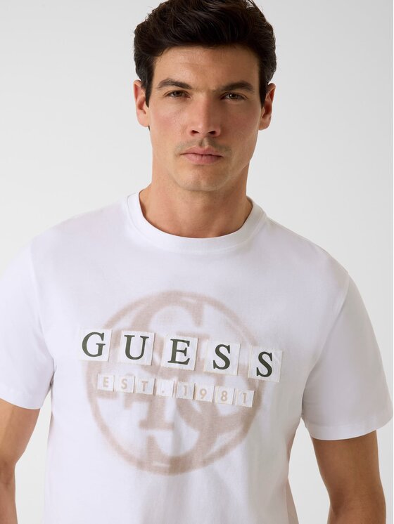 Guess Guess T-Shirt 182171 Biały Classic Fit