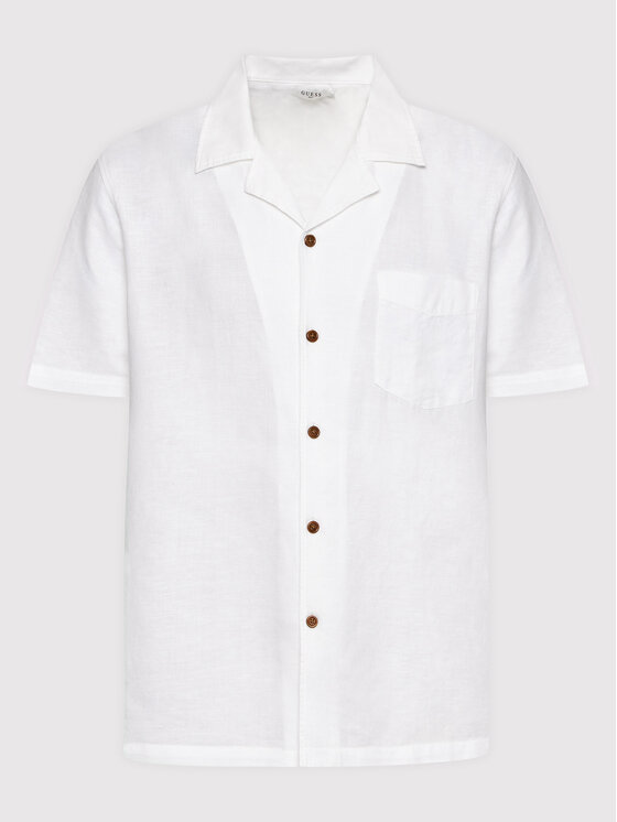 Guess Guess Srajca F2GH03 WO07S Bela Regular Fit