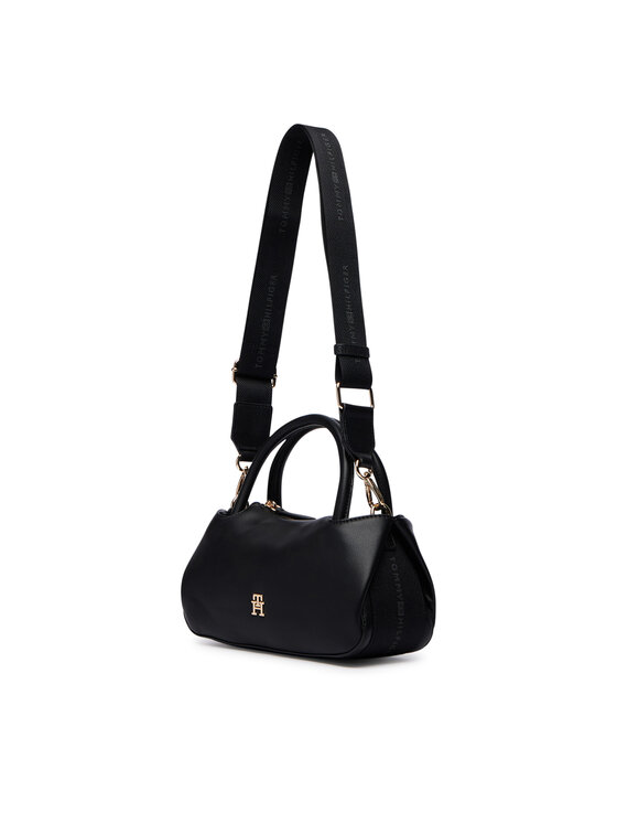 Tommy Hilfiger Tommy Hilfiger Torbica Th Logotape Mini Satchel AW0AW18743 Crna