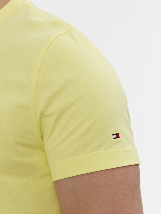 Tommy Hilfiger Tommy Hilfiger T-Shirt Tommy Logo Tee MW0MW11797 Κίτρινο Regular Fit