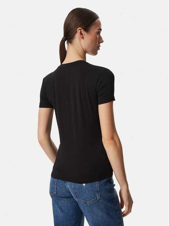 Guess Guess Тишърт W6YI12 K3751 Черен Regular Fit