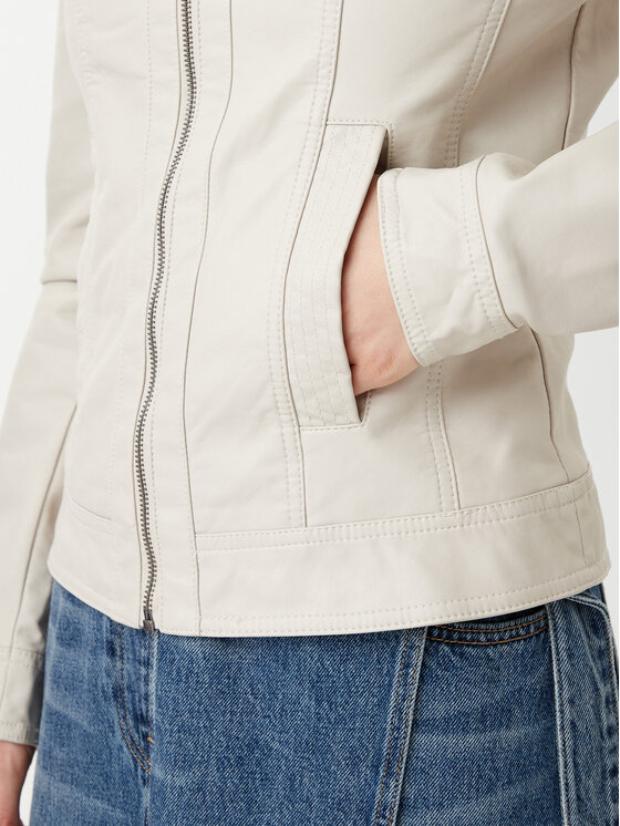 ONLY ONLY Jacke aus Kunstleder Bandit 15081400 Beige Regular Fit