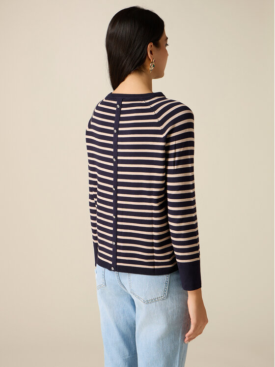 Oltre Oltre Maglione M050J005352N0Z4 Blu Regular Fit