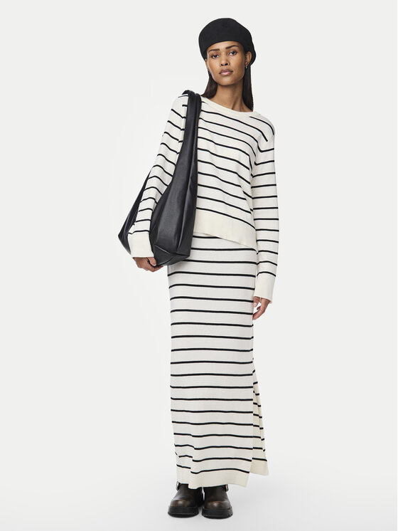 Pieces Pieces Fustă tip creion Joy 17150578 Alb Regular Fit