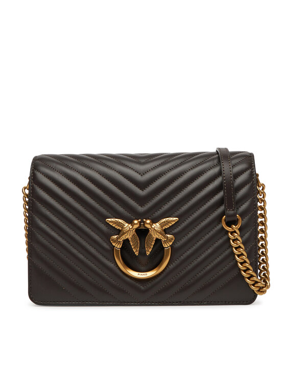 Geantă PINKO Love Click Classic PE 25 PLTT 100063 A0GK Maro