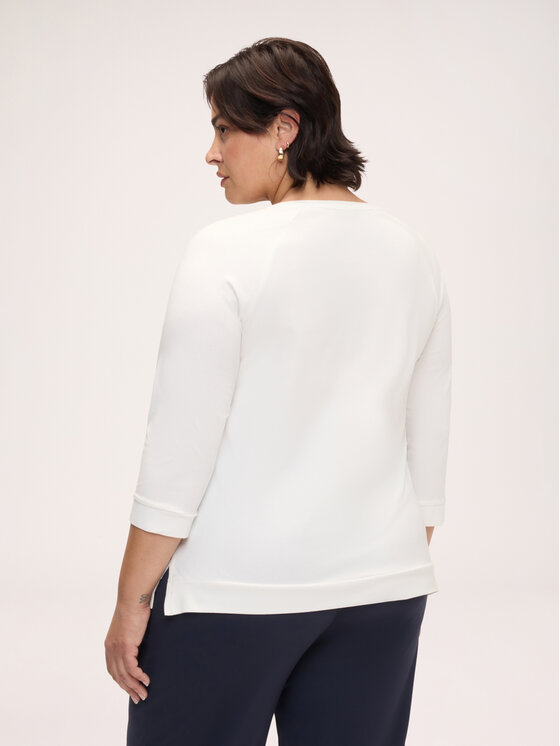 Fiorella Rubino Fiorella Rubino T-Shirt G0CTL009264N011 Biały Regular Fit