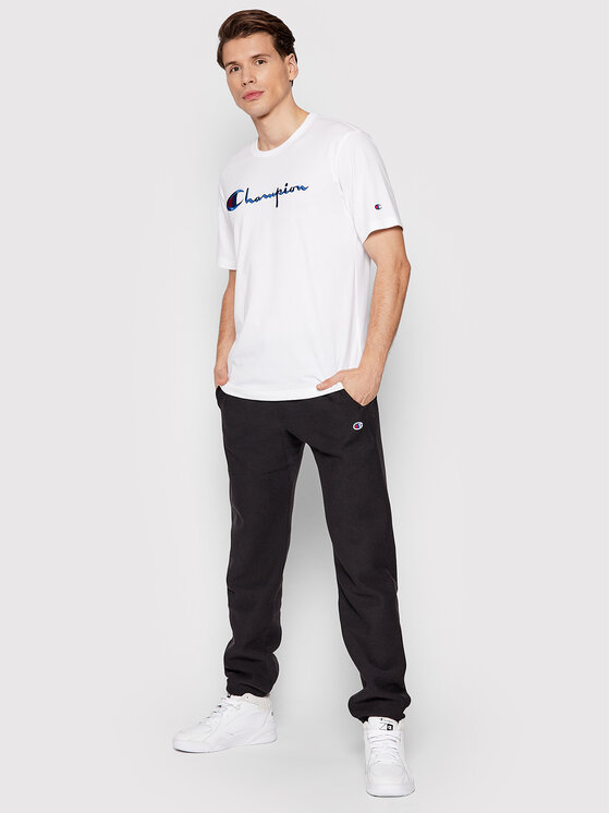 T-shirt Big Script Logo 216547 Bianco Regular Fit