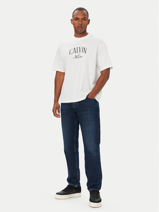 Calvin Klein Jeans Calvin Klein Jeans Póló Seasonal Graphic LV04RH813G Fehér Relaxed Fit