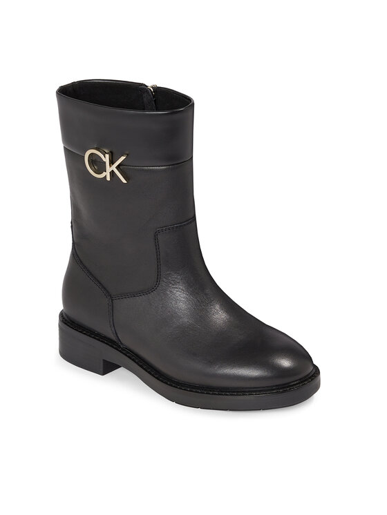 Calvin Klein Calvin Klein Stivaletti Rubber Sole Ankle Boot W/Hw HW0HW01703 Nero