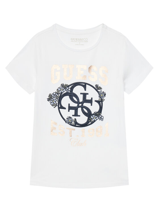 Guess Guess T-shirt J5YI25 K6YW4 Bijela Regular Fit
