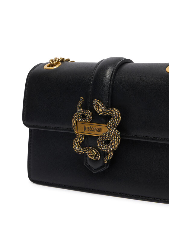 Just Cavalli Just Cavalli Ročna torba Iconic Snakes 81RA4BA3 ZSA89 Črna