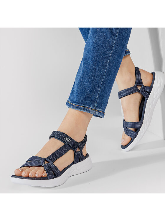 Skechers Skechers Sandały On-The-Go 600 15316 NVY Granatowy