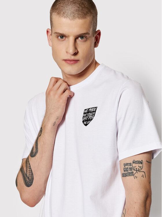 T-shirt KLASYK Tagword 1121 Bianco Regular Fit