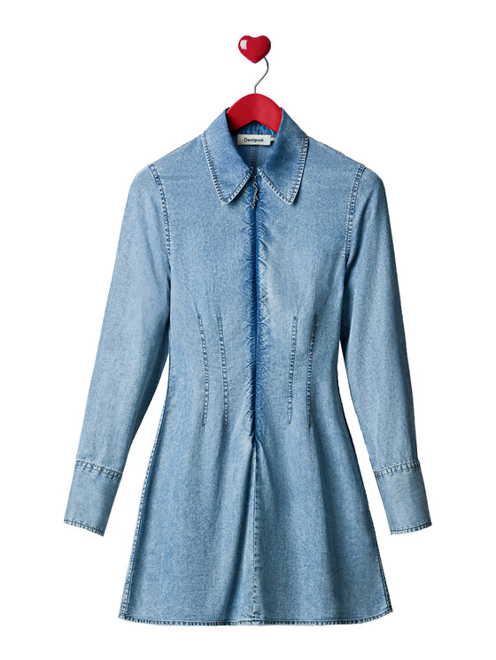 Desigual Desigual Džinsa kleita Lonan 26SWVD03 Zils Slim Fit