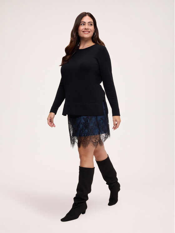 Fiorella Rubino Fiorella Rubino Sweter M081L008353N033 Czarny Regular Fit