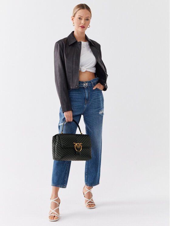 PINKO Pinko Дамска чанта Love Lady Puff Big Cl PE 23 PLTT 100042 A0GK Черен