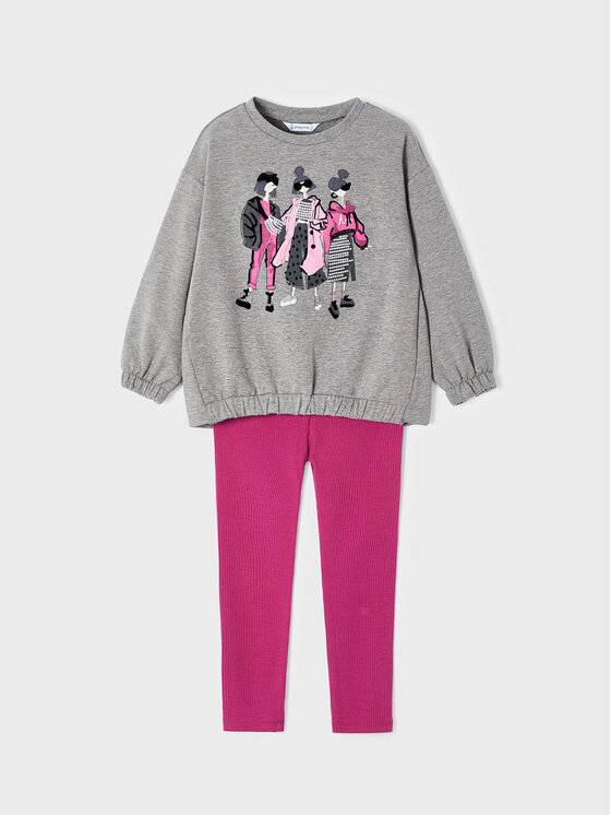 Completo felpa e leggings 4772 Multicolore Regular...